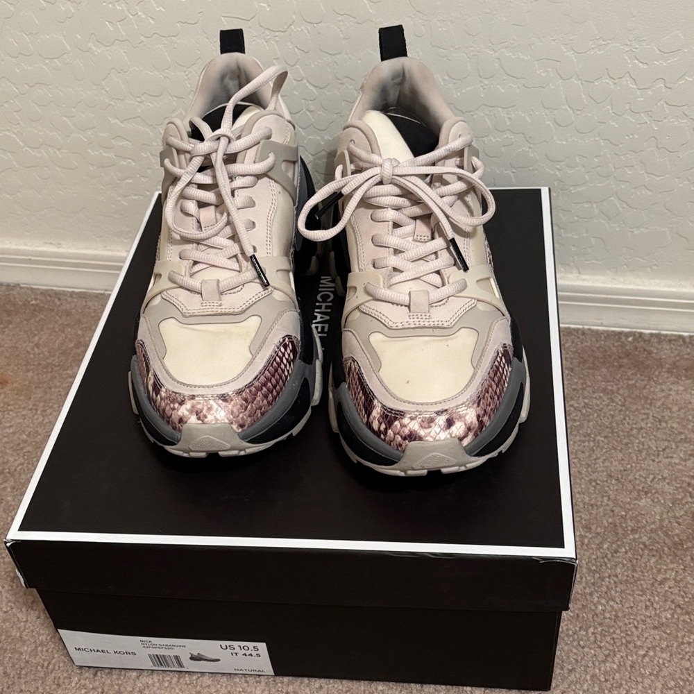 Michael Kors Blush and Metallic Sneakers